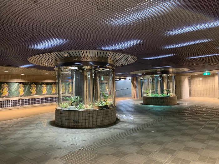 豊橋駅西口の地下空間